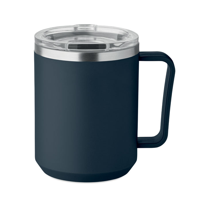 Mug personnalisable double paroi 400 ml Cocoa Bleu marine
